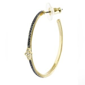 Authentic Swarovski Moon Hoop Earrings